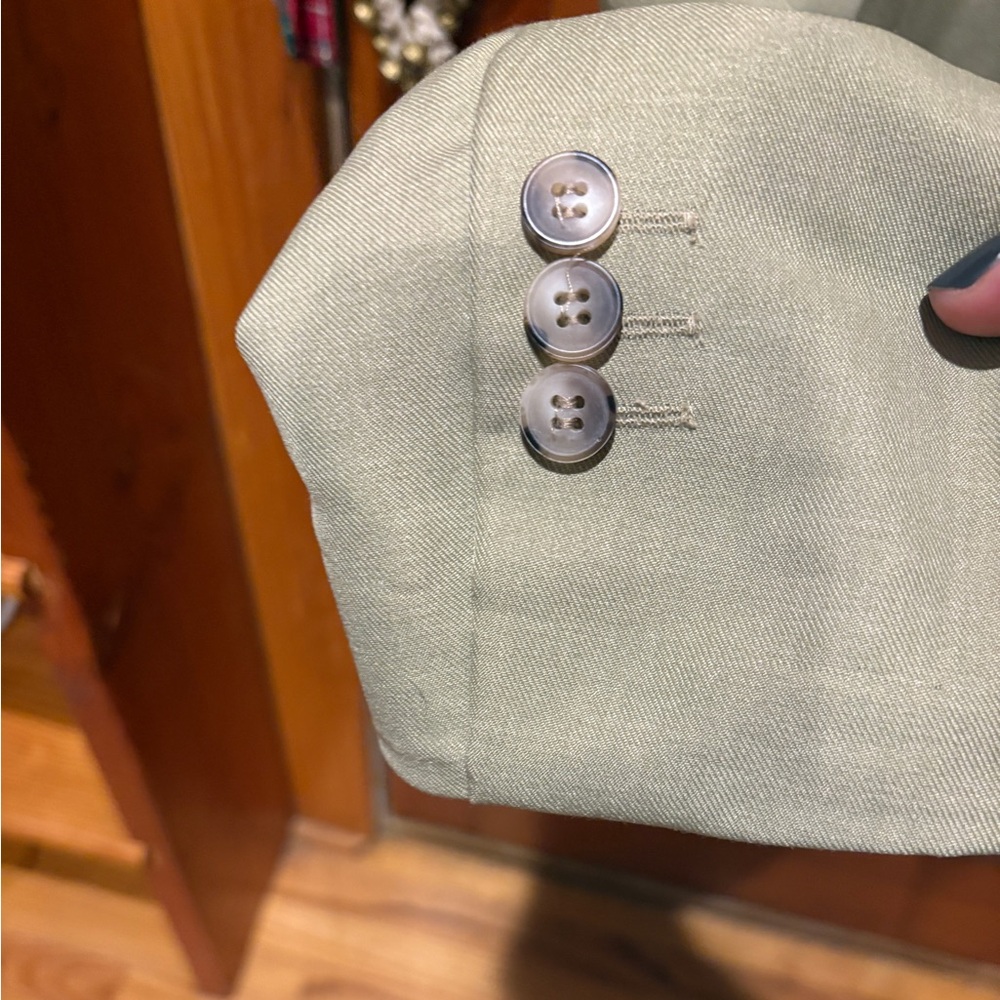 Topshop Tailored Dad Blazer Dress in Sage - Picture 9 of 17